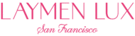 laymen lux logo hot pink wordmark v1dp